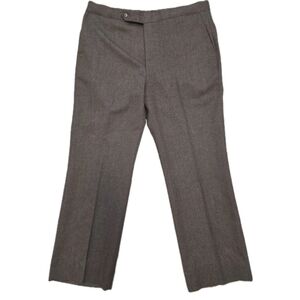 Vintage Sansabelt Wool Pants Mens 38 X 29 Trousers Dress Pants Brown Pants Work